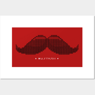 Mustascii - ASCII Mustache Posters and Art